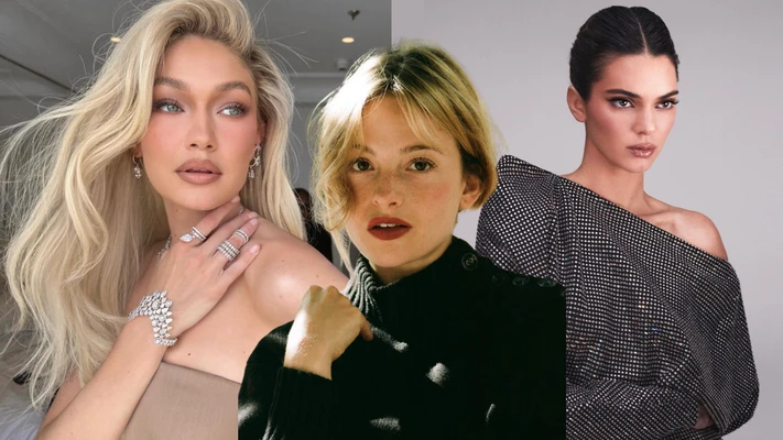 Gigi Hadid, Camille, Kendall Jenner với các kiểu trang điểm mắt khác nhau