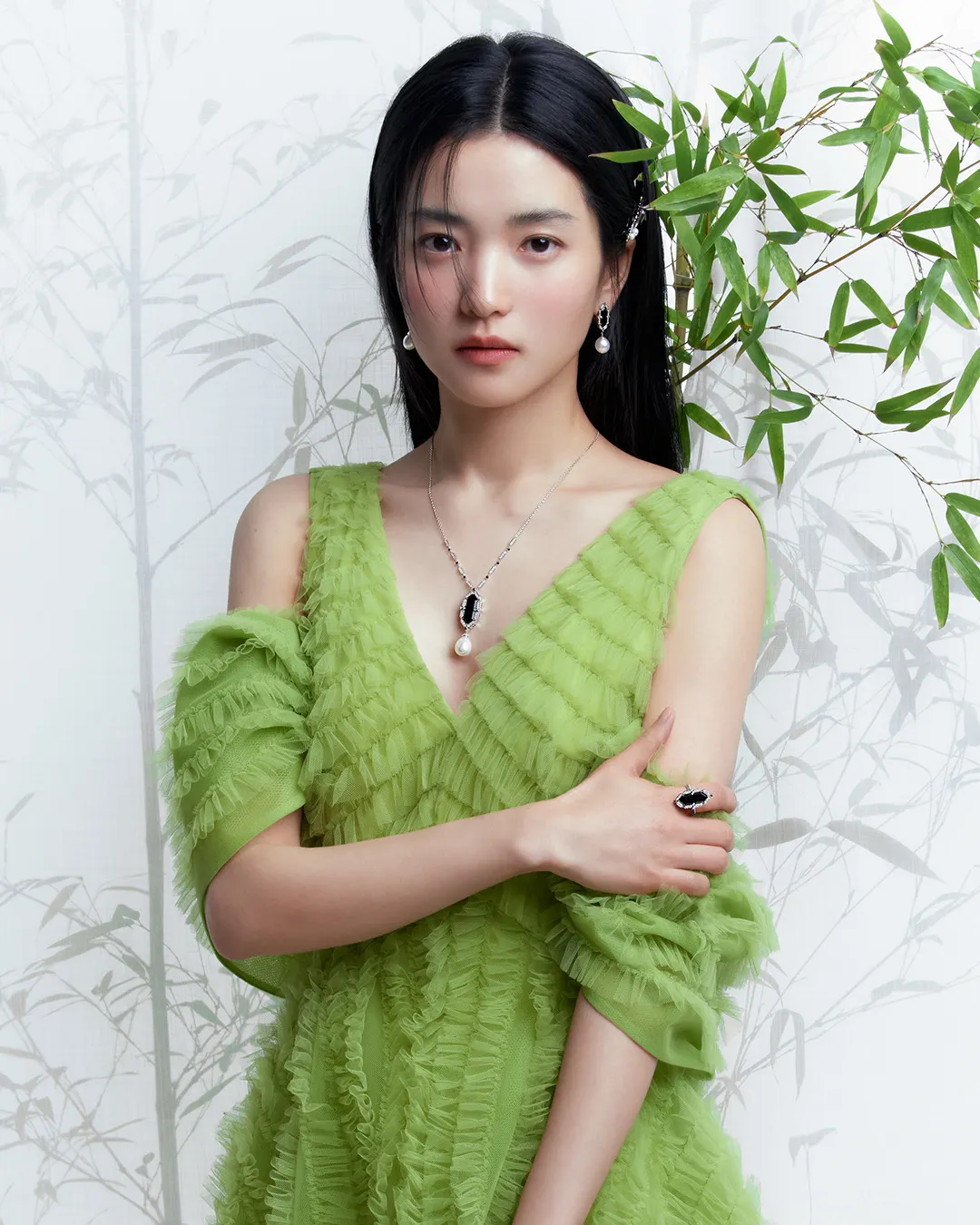Kim Tae Ri mặc váy maxi boho chic