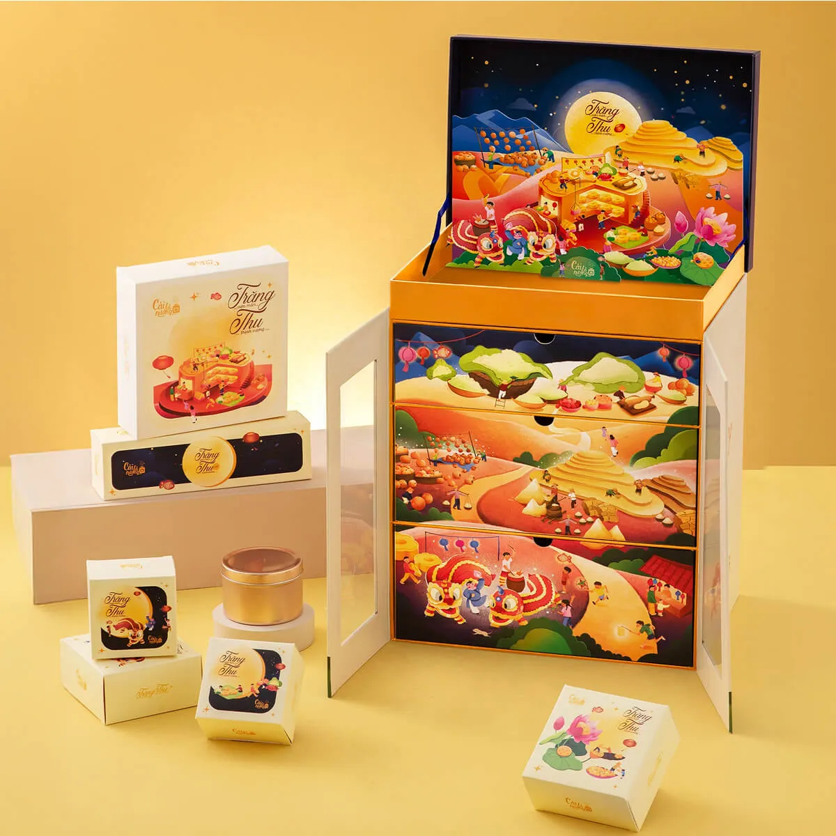 bánh trung thu cái lò nướng