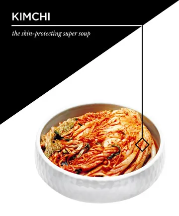Kim chi còn có thể giảm các vết nhăn trên da của bạn.