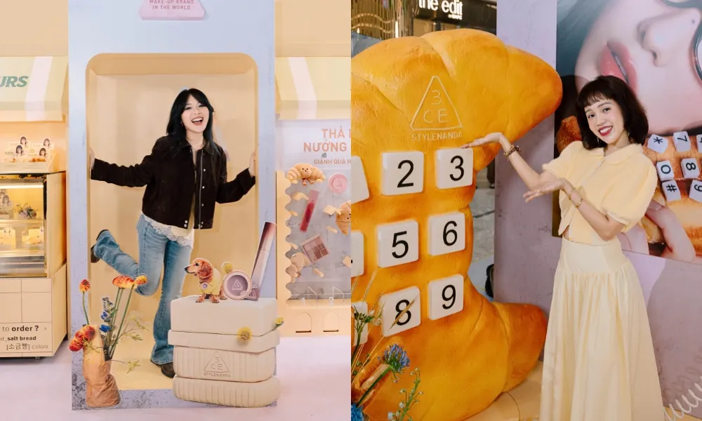 An Phương, Nicky Khánh Ngọc tại sự kiện 3CE Color Baker