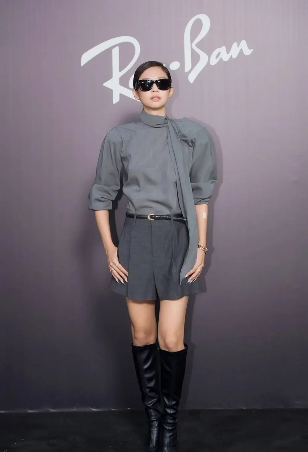 Jennie Kim tại sự kiện khai trương cửa hàng Ray-ban Hàn Quốc ngày 4/9/2025. (Ảnh: Kpopping)