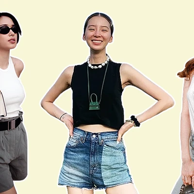 cách phối đồ mùa hè với áo tank top