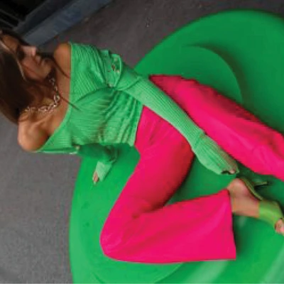 phối đồ colorblocking