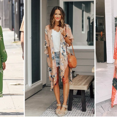 những kiểu áo khoác kimono hoàn hảo cho chuyến du lịch mùa hè