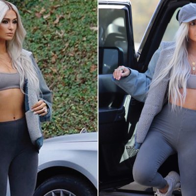 Kayne West biến Paris Hilton thành bản sao của Kim trong chiến dịch quảng bá mới