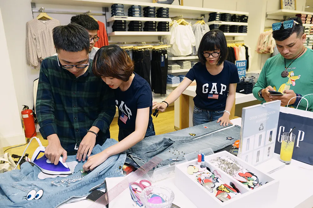 thương hiệu thời trang GAP - elle man 2