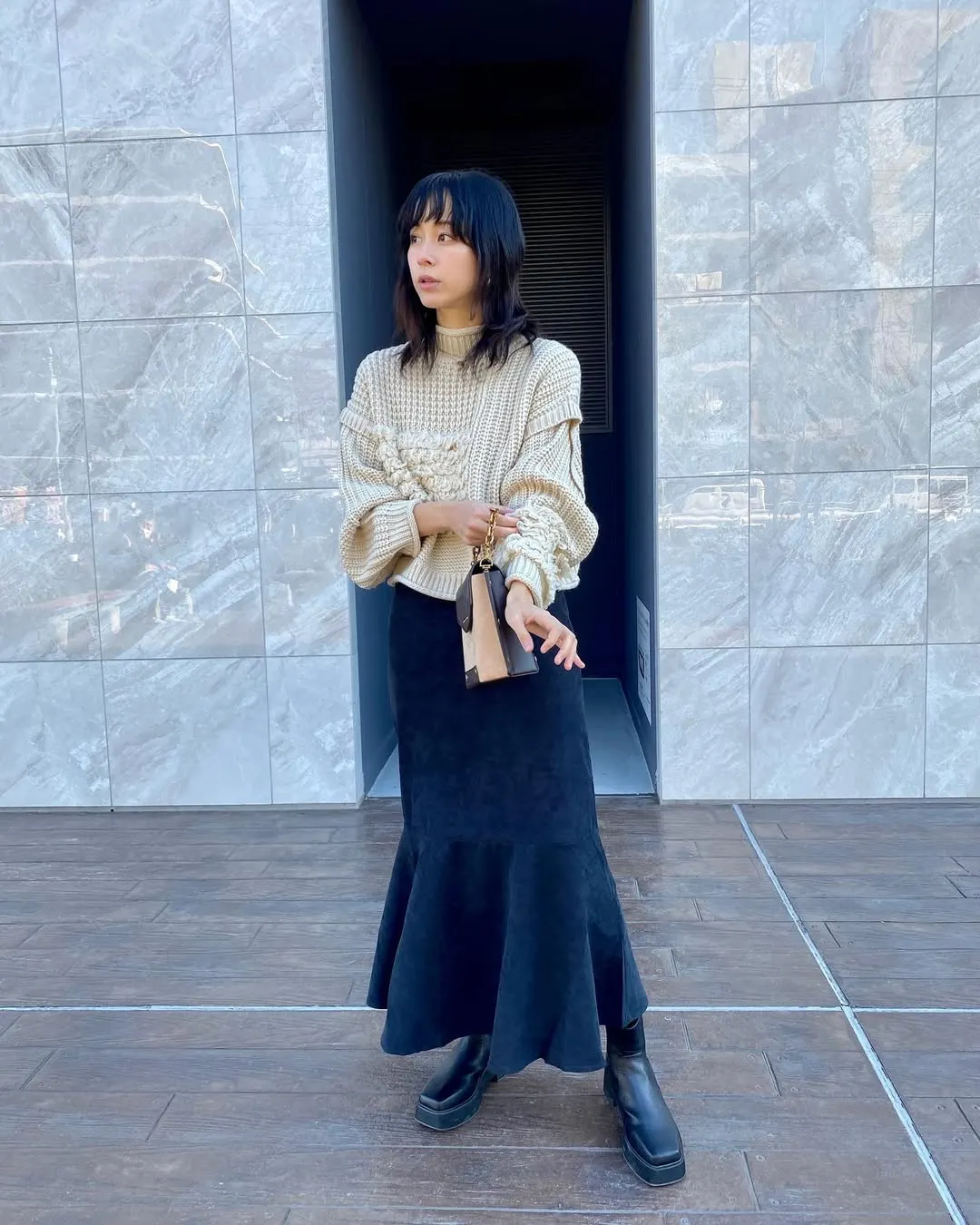 michaela_sato dáng váy đuôi cá nhung 