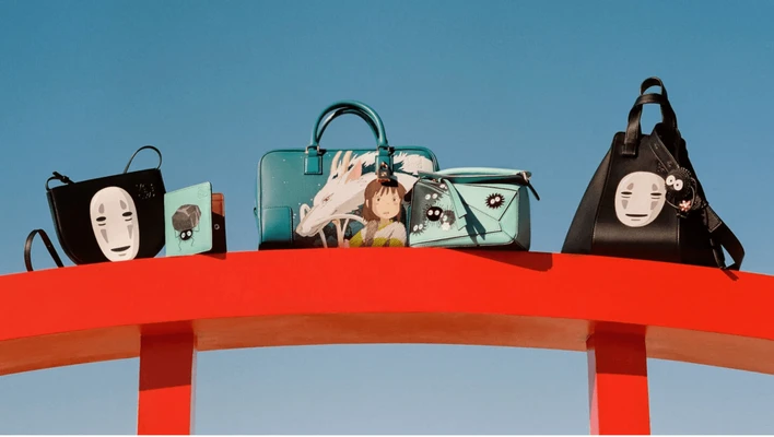 túi xách phim hoạt hình Ghibli x loewe