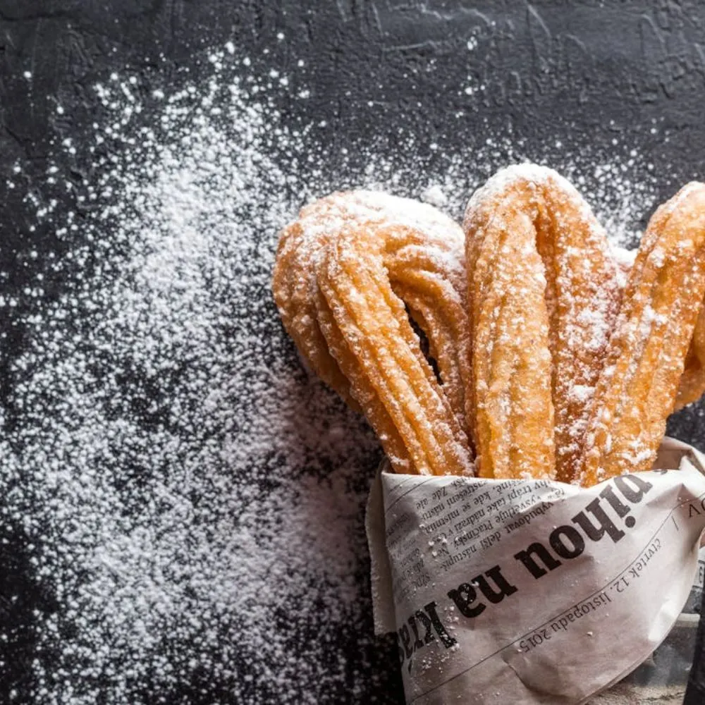bánh churros và đường