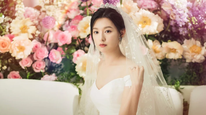 kim ji won trang điểm cô dâu