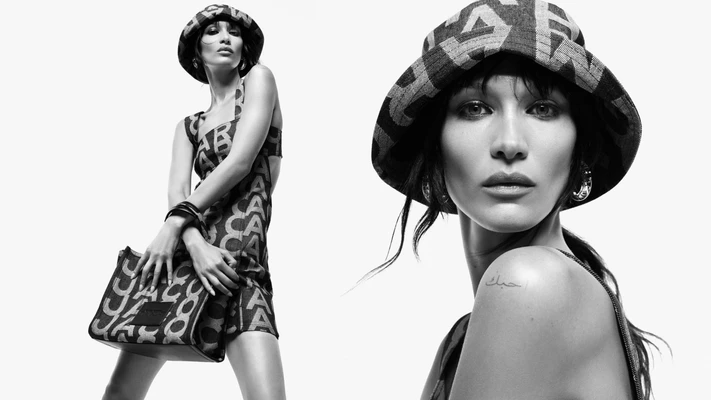 Bella Hadid quảng bá chiến dịch Marc Jacobs Denim Monogram