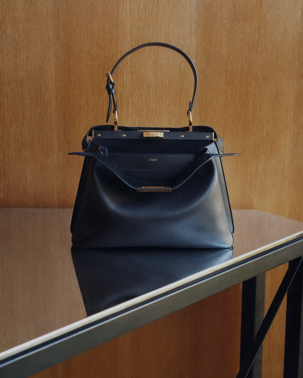túi xách Fendi Peekaboo Soft Small đen