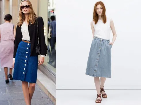 Diện chân váy midi đẹp