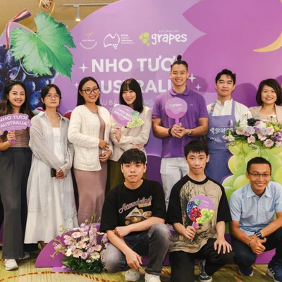 sự kiện quảng bá nho tươi australia