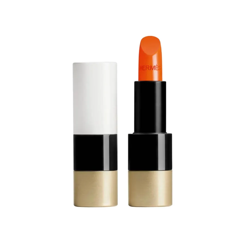 Son cam Taylor Swift - Hermès Rouge Hermès Satin Lipstick in 33 Orange Boite