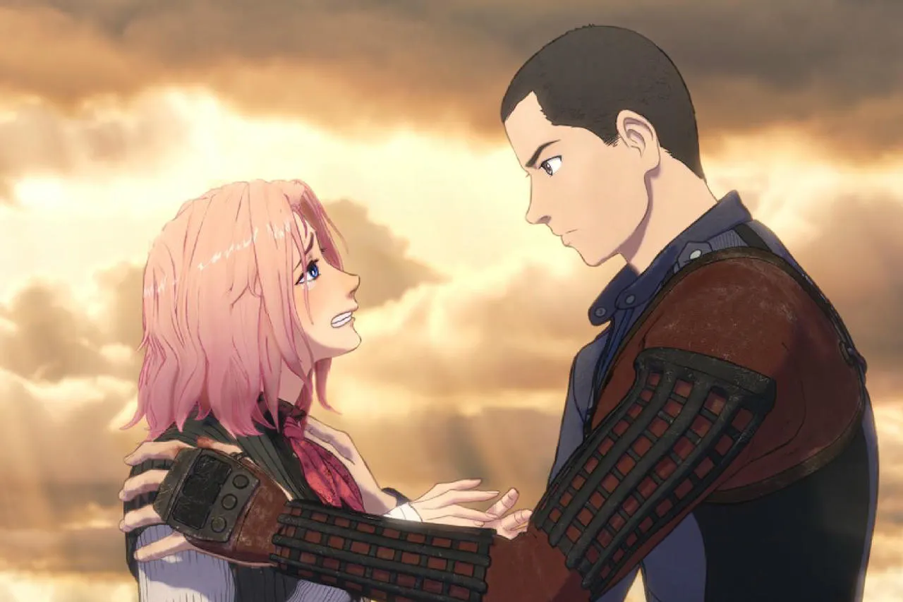 phân cảnh trong phim Scarlet giữa nhân vật Hijiri và Scarlet.