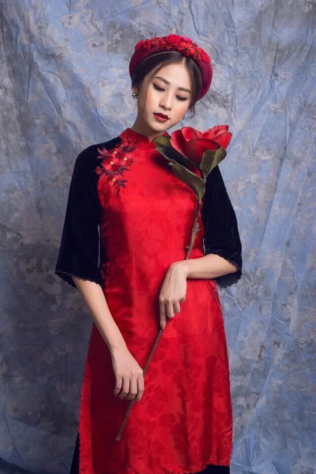 Muôn màu kiểu áo dài cách tân của các thương hiệu thời trang Việt