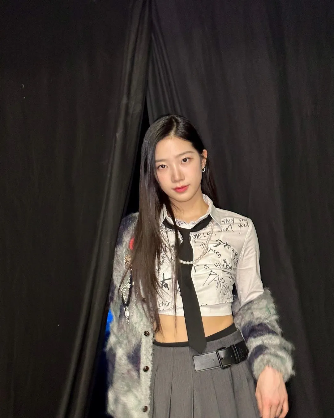 áo sơ mi croptop <mark class=