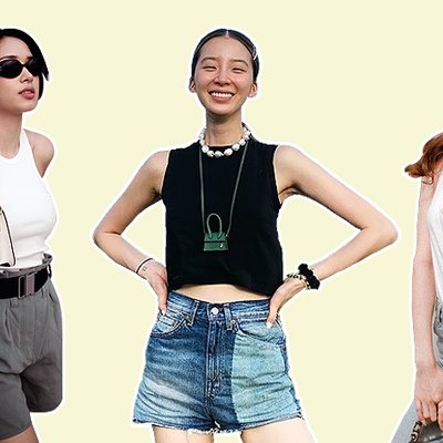 cách phối đồ mùa hè với áo tank top