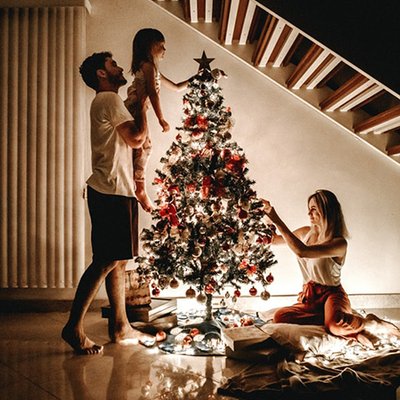 trang trí tổ ấm dịp giáng sinh