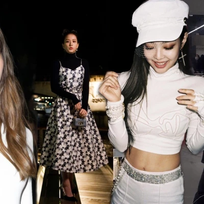 phối đồ với áo cổ lọ như BLACKPINK